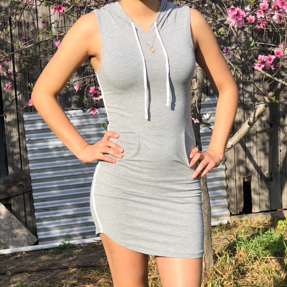 cute slim hoodie dress